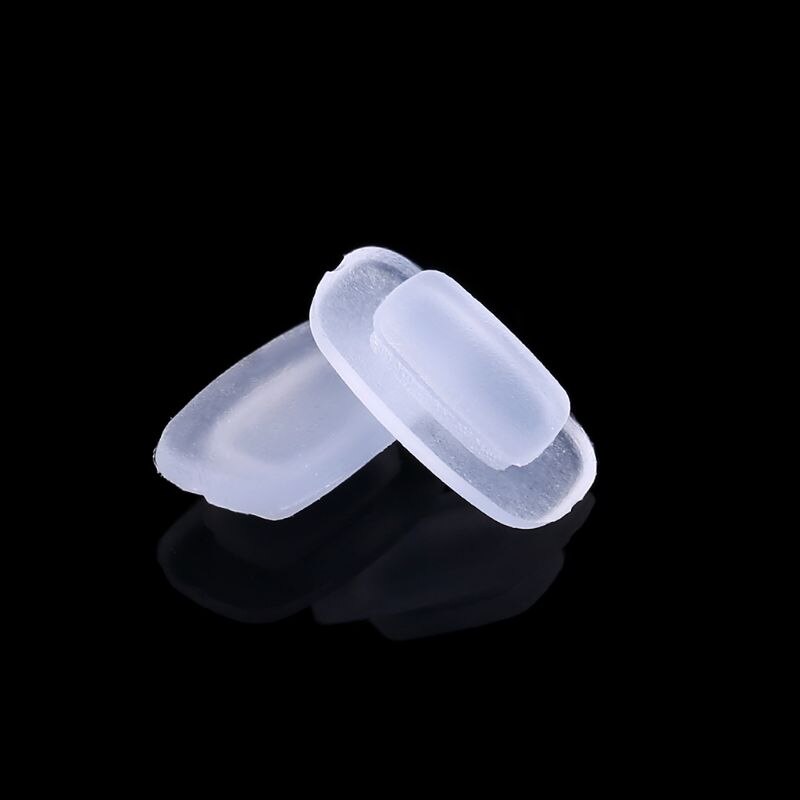 5 Paires/lot Inséré Silicone Carré Airbag Plaquettes Souples Sur Lunettes Lunettes À Fentes Accessoires