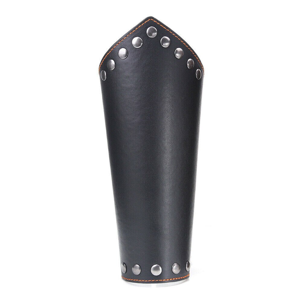 Manchettes en cuir style médiéval, 1 pièce, cordes croisées, Punk armure, brassard, brassard, boutons de manchette, nouvelle: A Only one