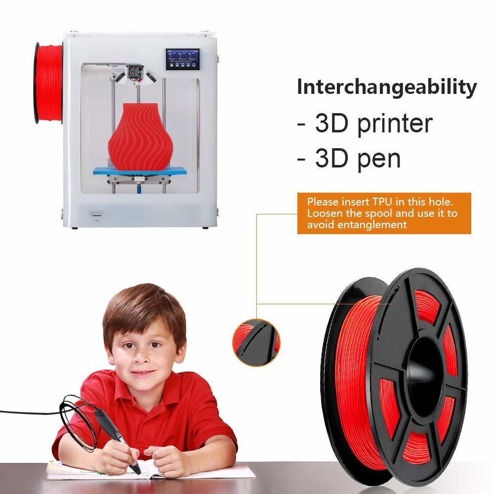 Sunlu Tpu Flexibele Filament Voor 3D Printer 1.75 Mm 3D Niet Giftig Tpu Flexibele Verbruiksartikelen Voor Print Kinderen Speelgoed en Schoenen