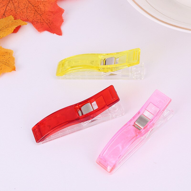 Clip grande de plástico para costura, accesorios de Clip de retales, dobladillo, bricolaje, acolchado, artesanía, costura, tejer, tirantes, 50 Uds.