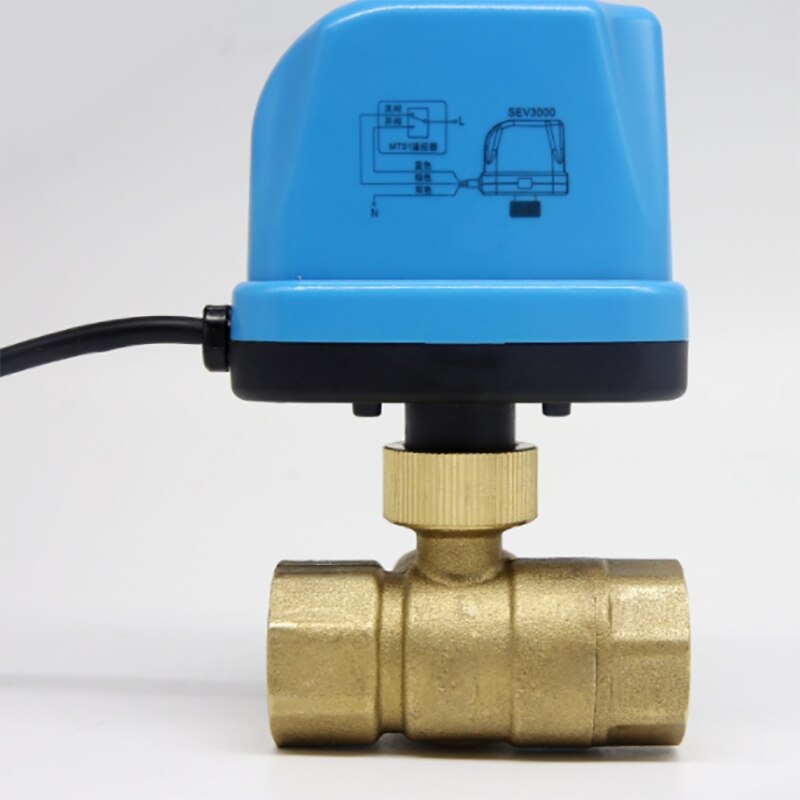 DC24V DN20 Three-Way Control Valve Electric Ball Valve Electric Valve Water Valve