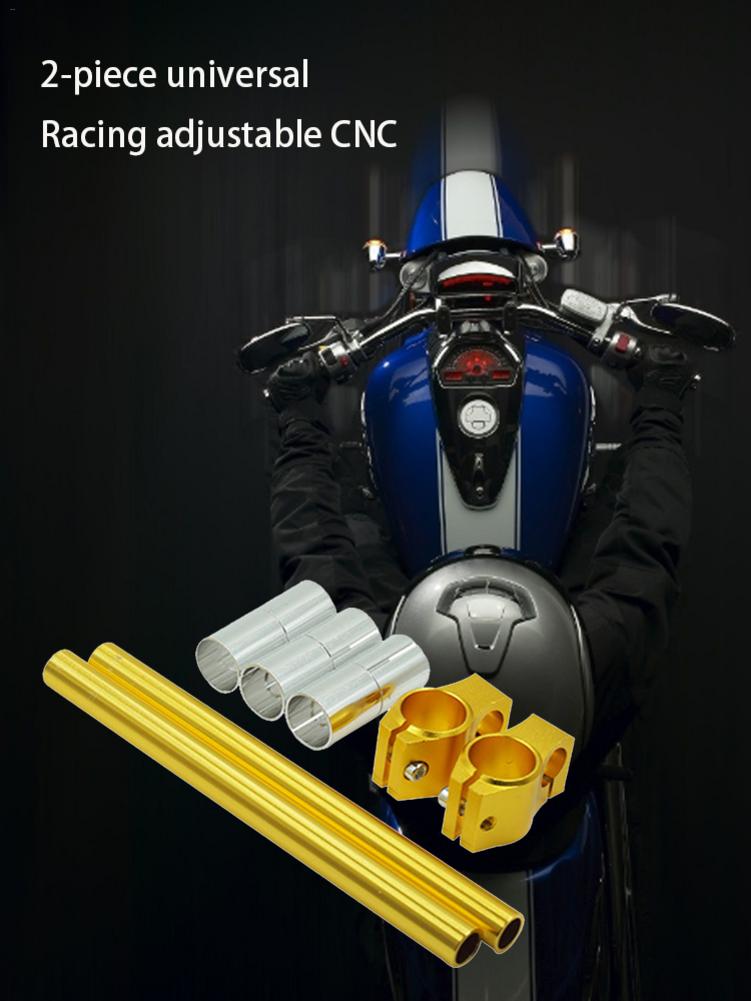 2 stk universell Racing justerbar cnc 26mm 30mm 31mm klips på gaffelstyret håndtak til kafe racer motorsykkel tilbehør