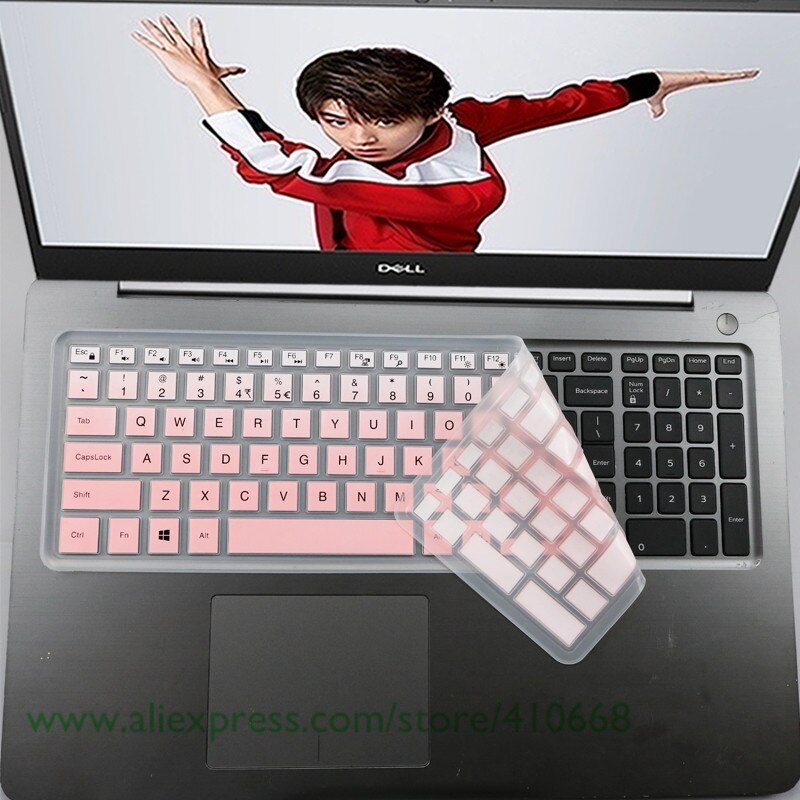 15.6 inch Silicone laptop keyboard cover skin Protector For Dell inspiron Vostro 3000 7559Ins 15P 15 7000 7568 15-7560 2528