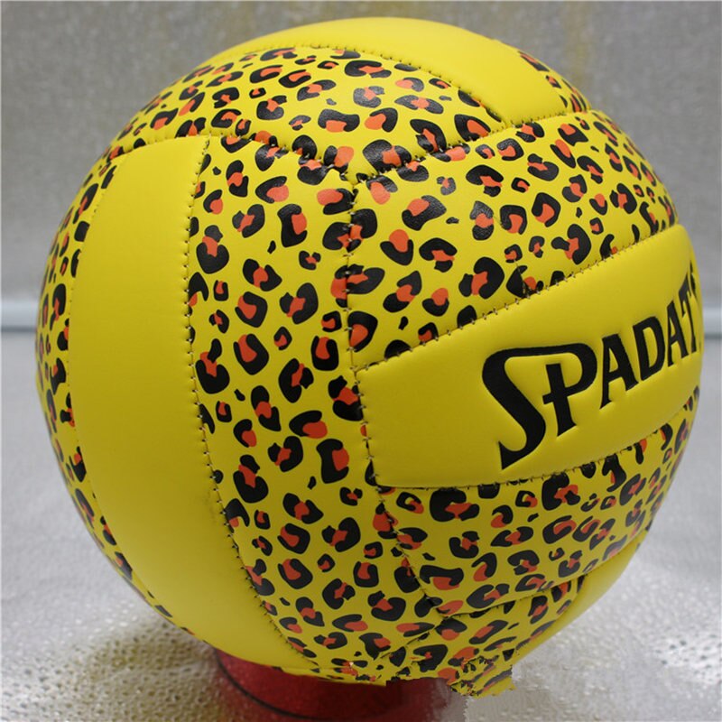 Bola de vôlei e praia de couro pu, jogo para treinamento de praia e vôlei com tamanho oficial, tamanho 5