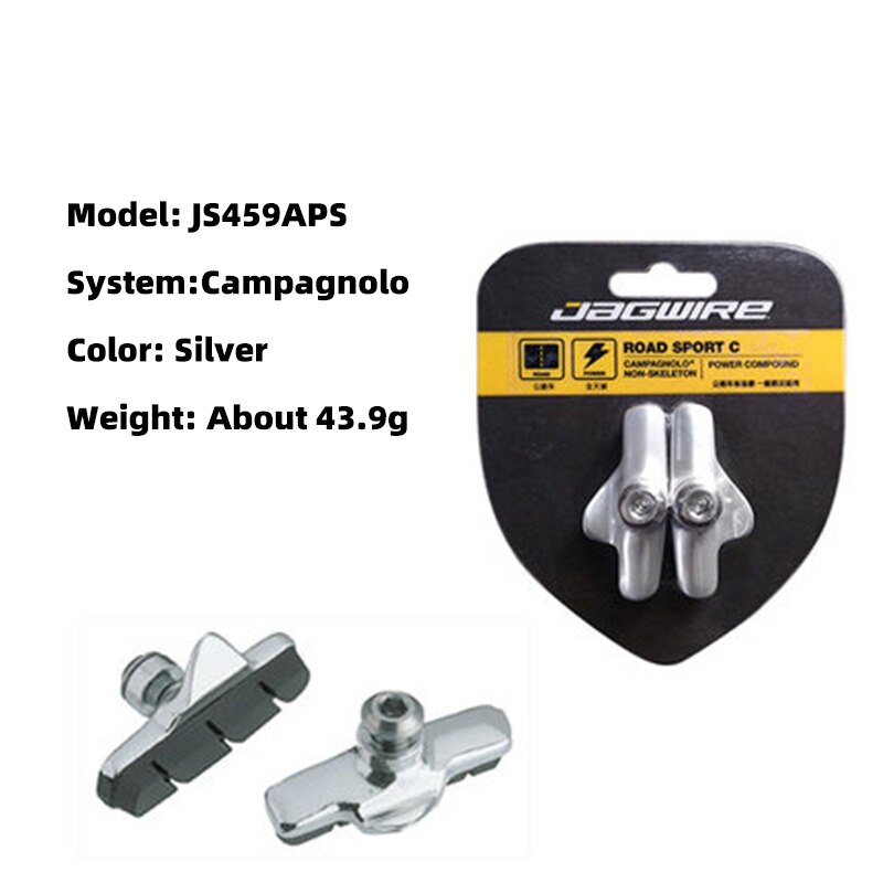 Jagwire Mountain Road Bike Brake Pads CP/SRAM/Shimano System Carbon Rim Ultralight Brake Pad Safety Non-Slip Bicycle Accessories: JS459APS