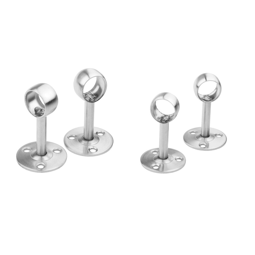 4 st garderobsgardin gardinrör stång hävstång stödfästen 19mm dia