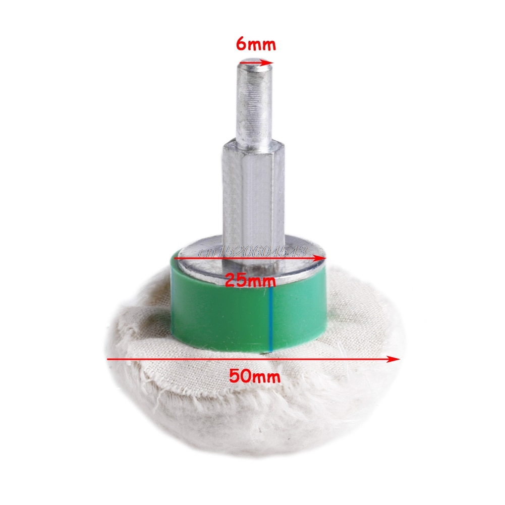 Durable 2'' Cotton Dome Polishing Buffing Wheel Polish Drill 1/4'' Shank Brush R02 Whosale