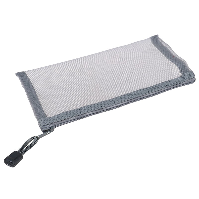 Transparent Mesh Pencil Case Office Student Pencil Cases Nylon Pen Bag School Stationery Supplies for Kid Student