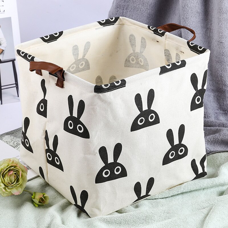 Cube boîte de rangement toile tissu panier de rangement jouet organisateur avec poignées panier pour maison bureau vêtements jouet étagère panier: Color 6