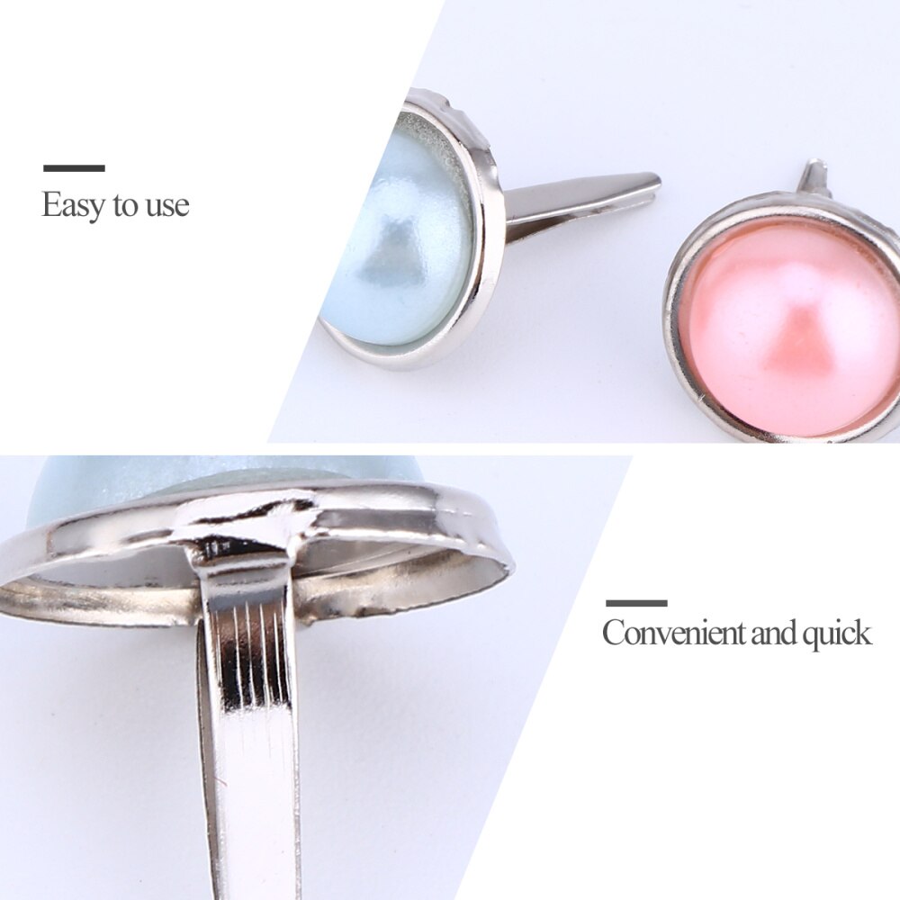 50 Pcs Alloy Brads Brad Fastener Useful Round Paper Fasteners Paper Fastener for Decoration Diy Photo Album Embellishme
