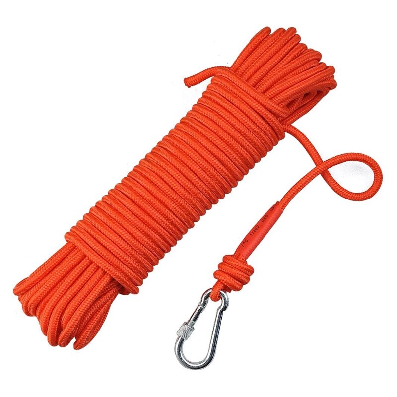 1Pc Nylon Touw Met Metalen Haak Flagline Touw Goed Voor Tie Pull Swing Klim