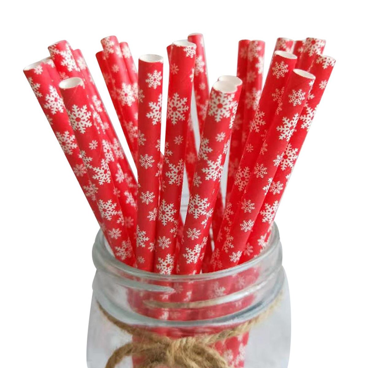 25 Stuks Kerst Papier Rietjes Sneeuwvlok Rietje Vrolijk Kerstfeest Decoraties Voor Bar Thuis Xmas Nieuwjaar Feestartikelen: G