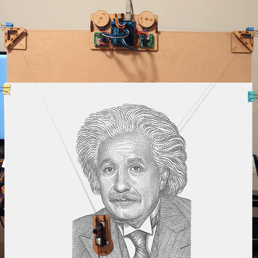 Pull Line Plotter Wall Painting Robot Maker Project Kit Maker Project Tool Polargraph