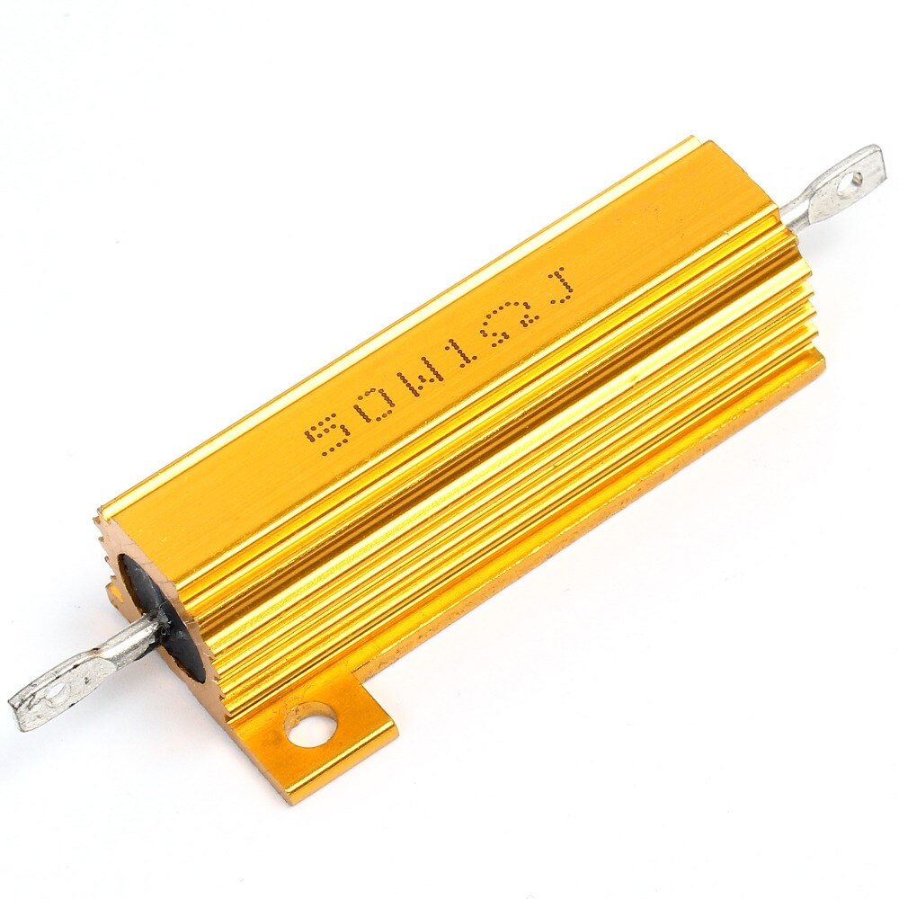 Rx24 1r 1 ohm 50w aluminium motstånd med hög effekt motstånd metallhölje kylfläns motstånd