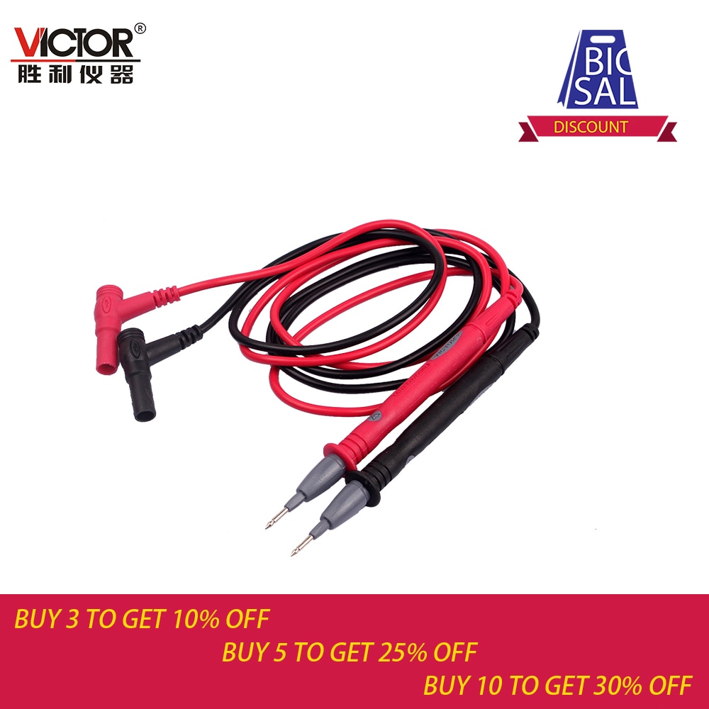 1Pair Universal Probe Test Leads Cable 1000V 20A For Multimeter Meter VC99 VC97 vc9808
