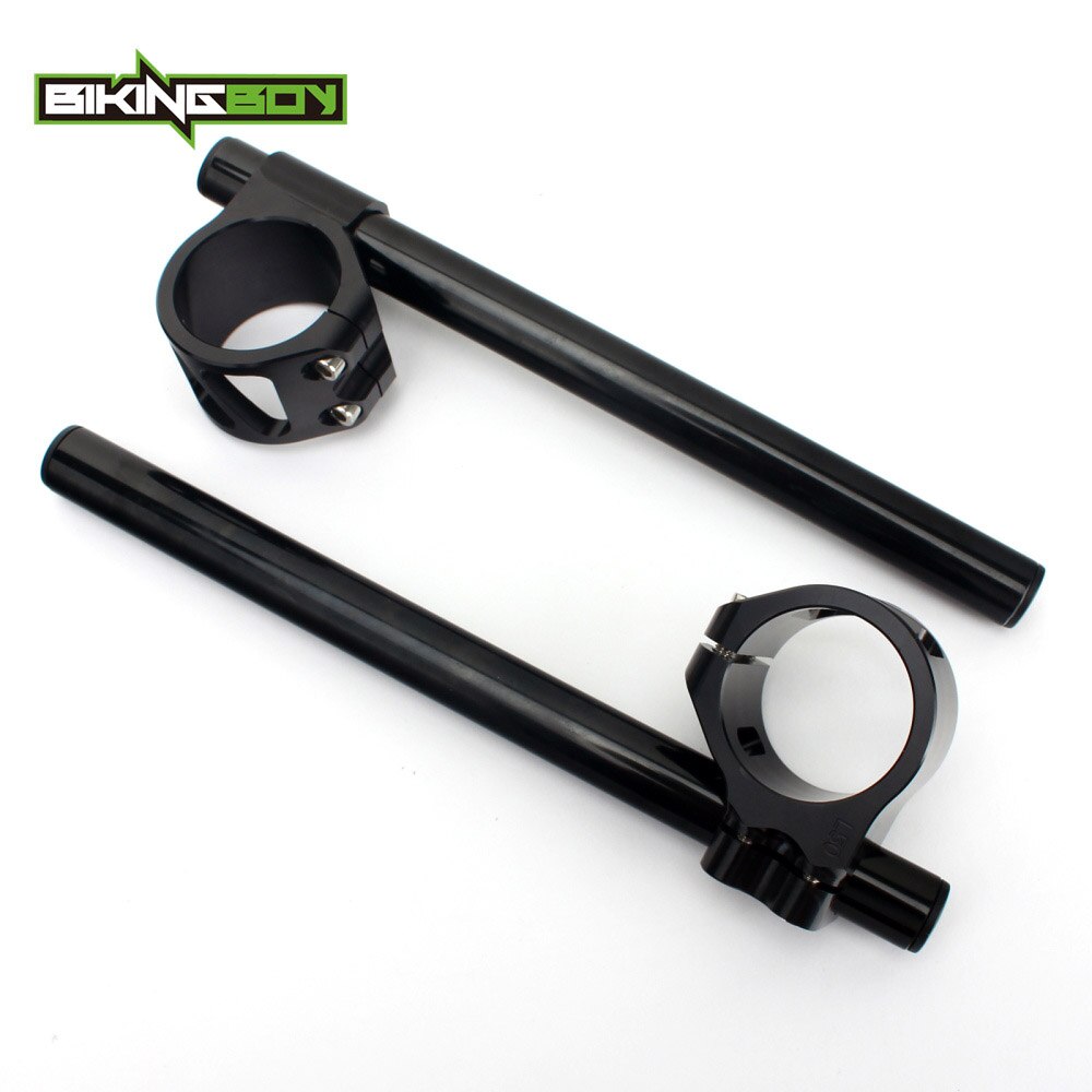 BIKINGBOY-guidon à clips pour Yamaha XV | 33mm 7/8 "10 degrés, Virago SRX 250 BW 250 XS 350 360-1976 XS 1977/400 S: BLACK