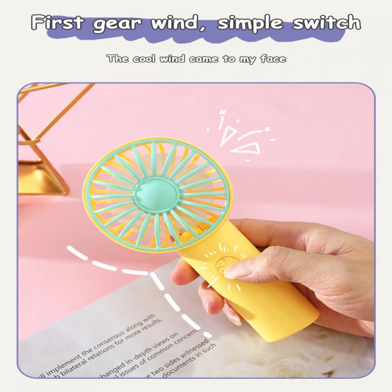 Summer Portable Mini Fan 400mAh USB Rechargeable 360° Rotating Handheld Air Conditioner Cooler Office Outside Travel Artifact
