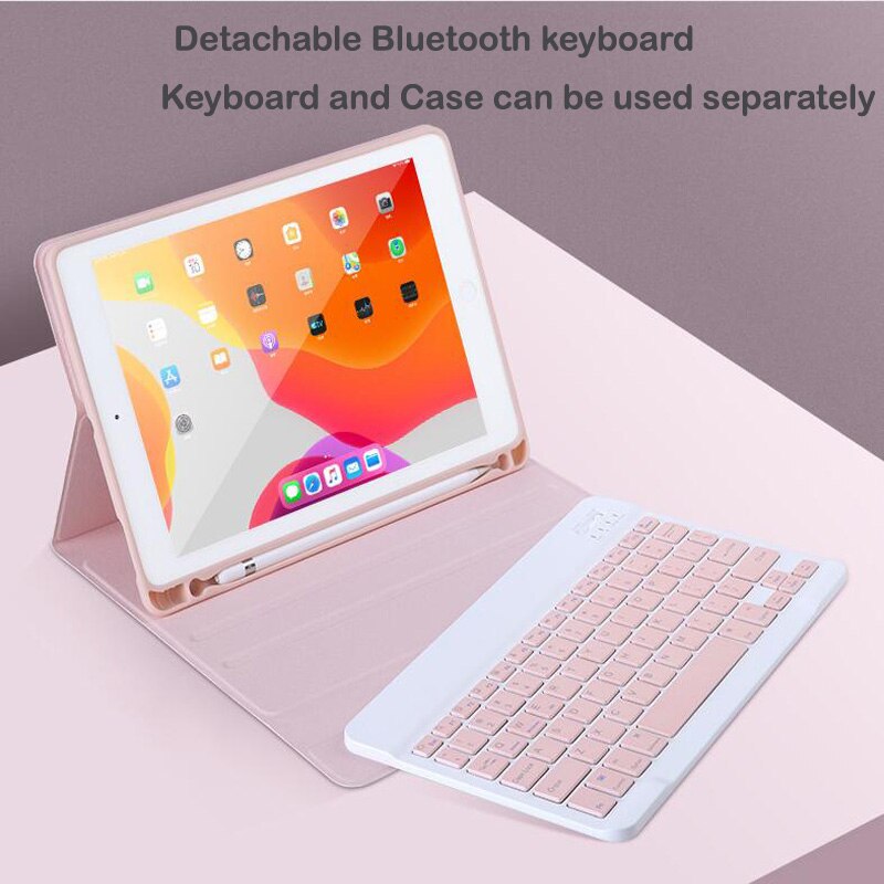 Toetsenbord Case Voor Ipad 10.2 7th Generatie Draadloze Bluetooth Keyboard Case Voor Apple Ipad 10.2 Cover