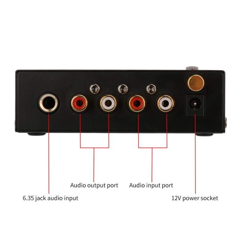 Ultra-Compact Phono Voorversterker Voor Draaitafel Mini Stereo Fonograaf Platenspeler Voorversterker Rca Uitgang Eu/Us Plug