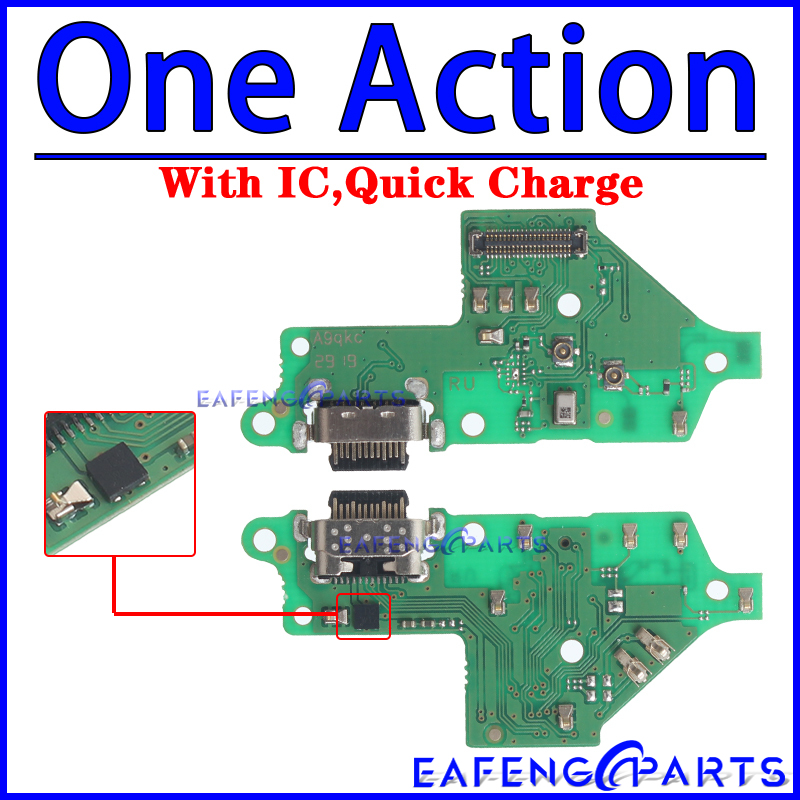 Usb Dock Charger Connector for Motorola Moto One Action Vision Fusion Hyper Macro Power Plus Charging Board Module Flex Ports: Gold