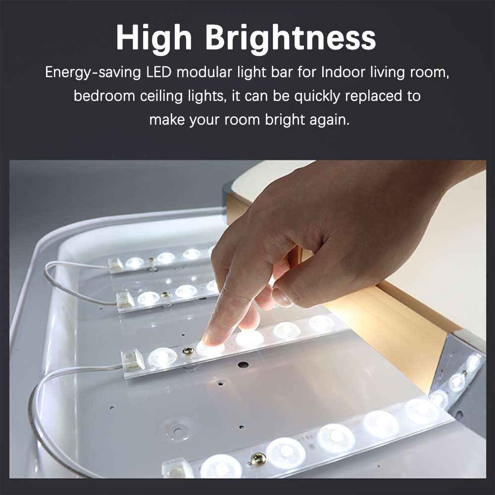 LED Module Light Bar 220V High Brightness 40cm 50cm For Living Room Bedroom Ceiling Light Replacement LED Strip Module Magnetic