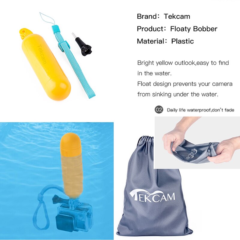 Tekcam for SJCAM Accessories Strap Selfie Stick for SJCAM SJ4000 SJ5000 SJ6 Legend SJ7 Star SJ8 AIR SJ8 PRO SJ8 PLUS Action Cam