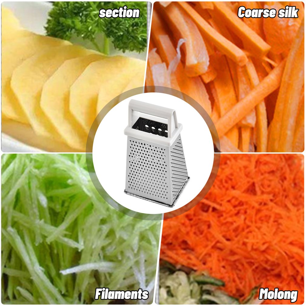 4 Sides Handige Multifunctionele Handheld Rasp Slicer Fruit Vegetablegadget Cuisine Keuken Spullen Voedsel Cutter Keuken Accessoires