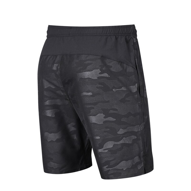 Kamouflage ventilerande herrsportshorts löparshorts fitnessträning snabbtorkande elastiskt band dragkedja ficka sommarshorts