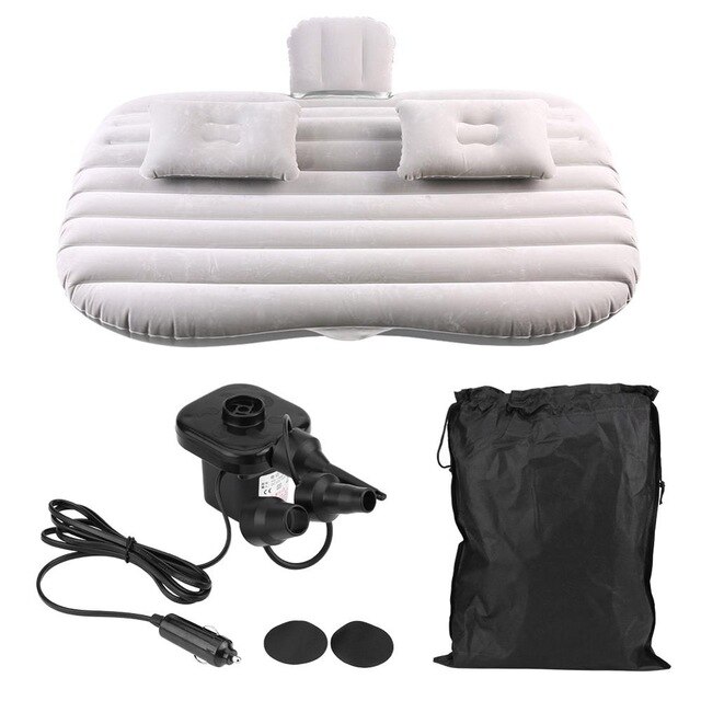 Colchón para asiento trasero de coche, cama de aire para descanso, viaje, Camping, Estilismo, colchón para coche, matelas, inflable: Grey