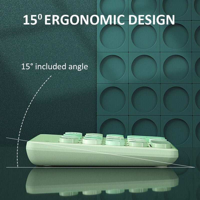 Mini Numeriek Toetsenbord Bluetooth Toetsenbord Draadloze Numpad Mix Kleur Candy Draagbare Voor Laptop Pc Computer Windows Teclados
