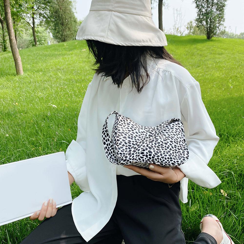 Cow Milk Print Women Handbag Totes Female Casual Underarm Shoulder Bags Popular Simple Female Daily Bag