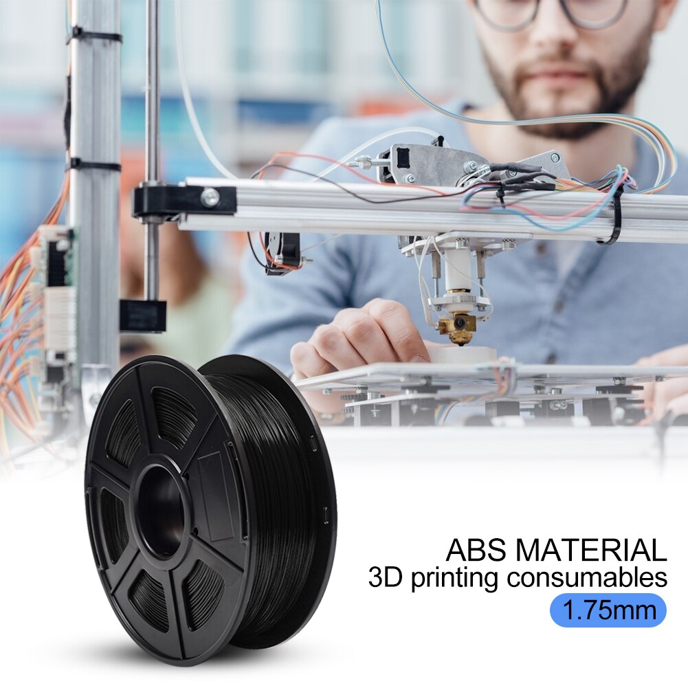 Filamento ABS para impresora 3D, bobina de 1,75mm, 1kg, suministros de Material para impresora Cubify