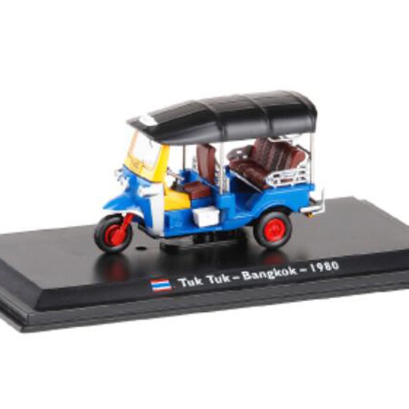 1:43 Scale Metal Alloy Classic FIAT FORD Cab Taxi Car Truck Model Diecast Alloy Car Model Auto Vehicles Toys For Collection: TUK TUK Bangkok 1980