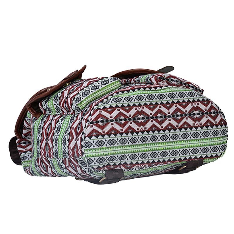 Chuwanglin print canvas ryggsäck kvinnors skolväskor för tonårsflickor casual väska pack andas mochila feminina  d8679