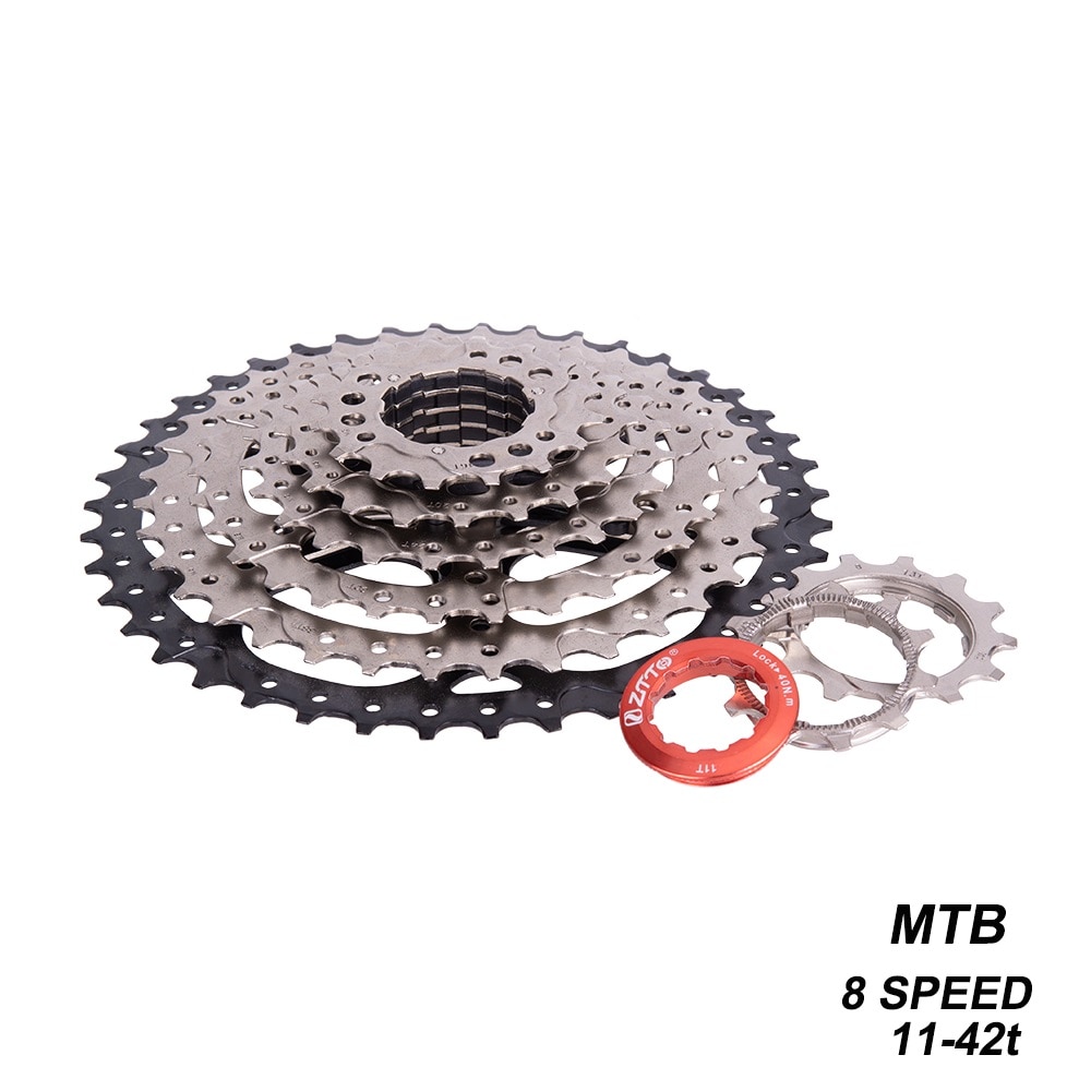 8 hastighed 11-42t mtb kassette 8s mountainbike stål frihjul bredt forhold 8v 42t tandhjul til  m310 tx35 k7 x4 cykeldele