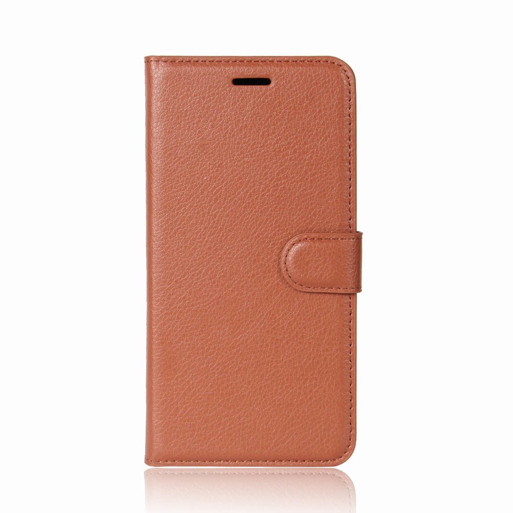 Oukitel-funda trasera con Tapa de cuero C8 para teléfono de negocios, cubierta ajustada tipo billetera para Oukitel C8: brown