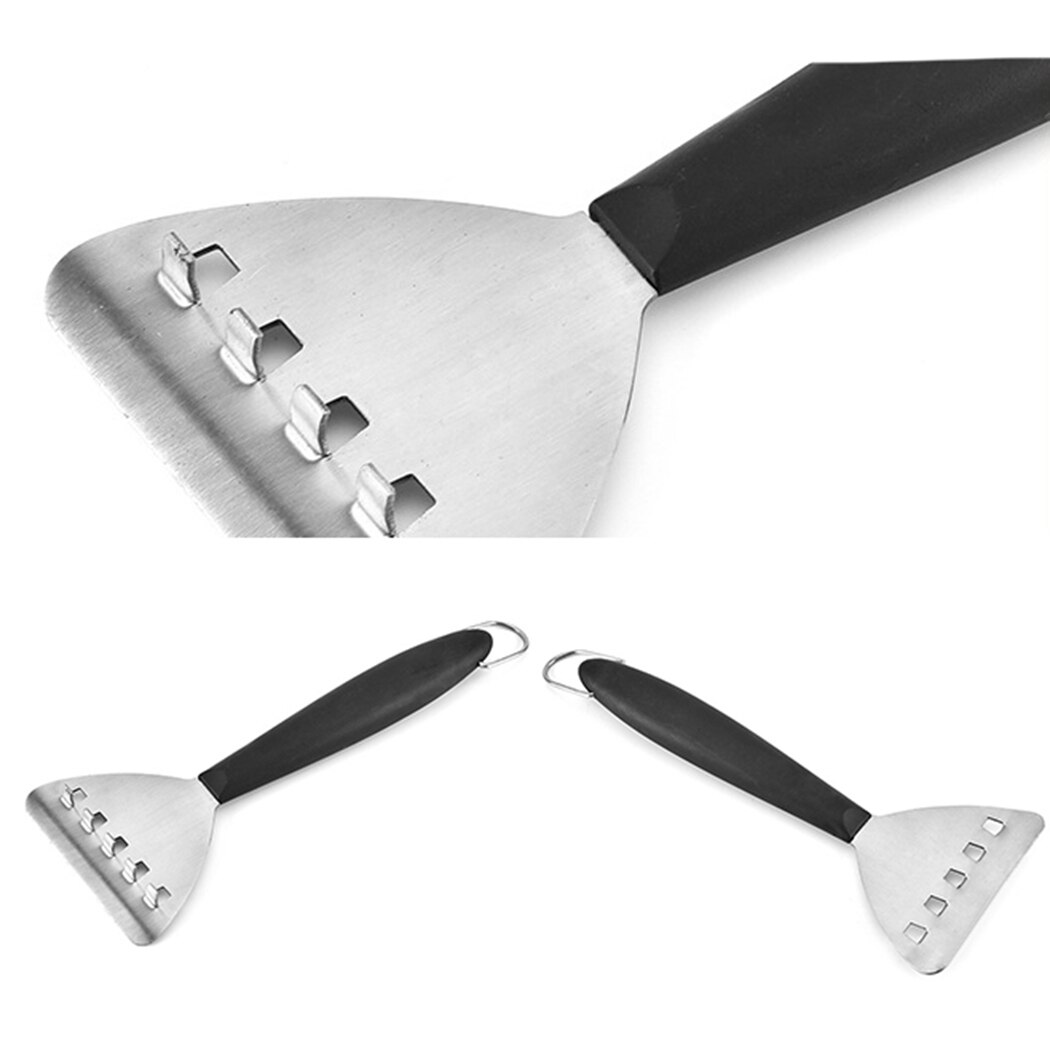 1PC Grill Griddle Scraper Non-Slip Plastic Handle BBQ Griddle Scraper Cleaning Tool Universal For Restaurants Catering Halls