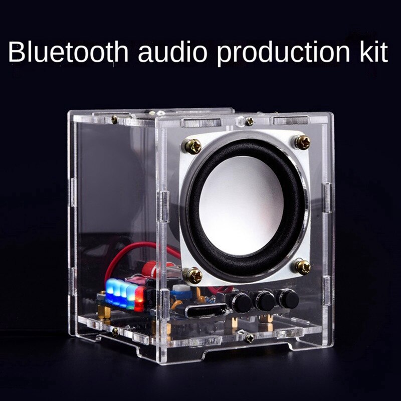 Verbeterde Usb Mini Versterker Elektronische Transparante Stereo Speaker Box Geluid Versterker Diy Kit Voor Arduino