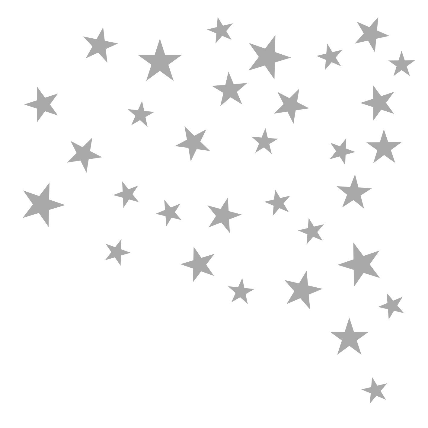 Mixed Size Stars Wall Stickers Kid Decal Art Nursery Bedroom Vinyl Decoration Baby Nursery Bedroom Room Living Room Decal: E