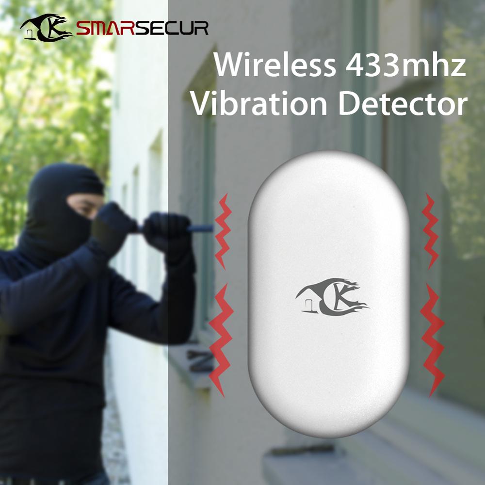 Alarm Accessories Vibration Detector 433Mhz Shock Sensor for 433Mhz alarm system