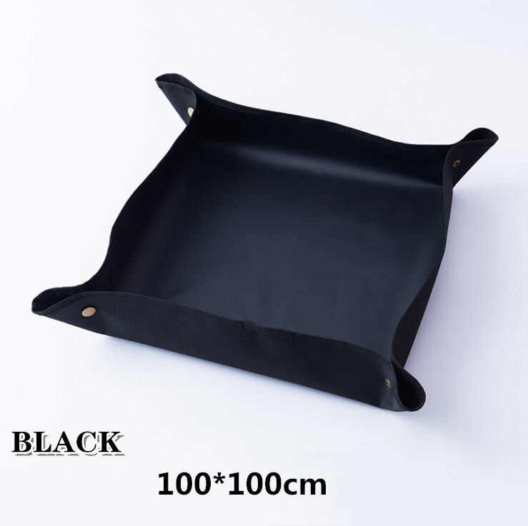 100*100CM Planting Mat Gardening Mat Waterproof Anti-Dirty Flowers Soil Land Mat Gardening Pad Reusable Transplanting Garden Mat: Black 100x100cm