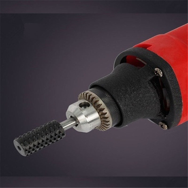5pcs Steel Rotary Rasp File 1/4" Shank Rotary Craft Files Rasp Burrs Wood Bits Grinding Power Woodworking Hand Tools Drill Bits