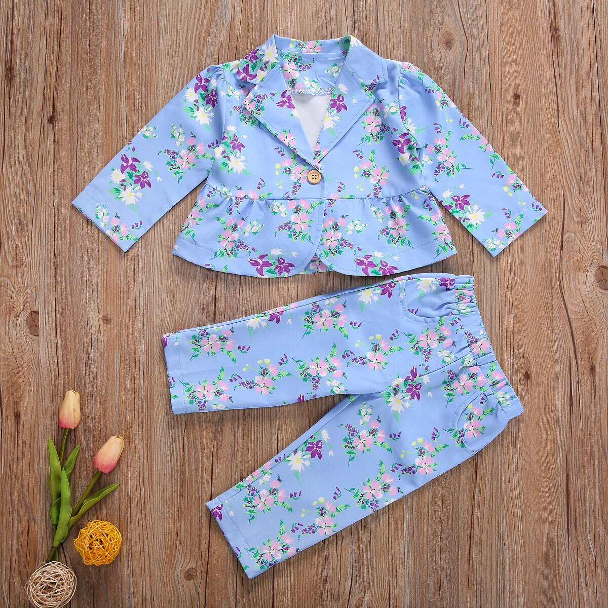 Kinder Pyjama Set Lange Mouwen - Katoenen Body & Broek Voor Baby's En Peuters Maat 92
