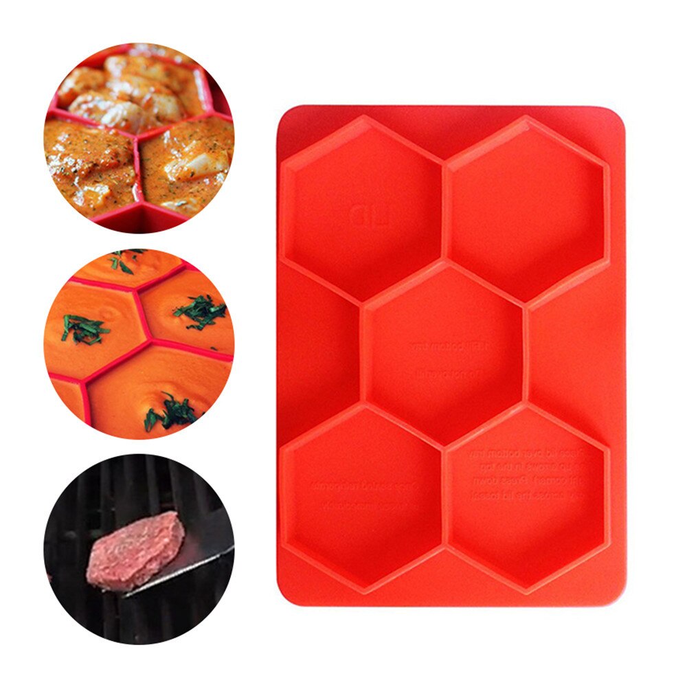 Silicone Hamburger Meat Mold Round Shape Press Meat Beef Grill Burger Press Patty Pie Maker Mold Barbecue Hamburger Kitchen Tool