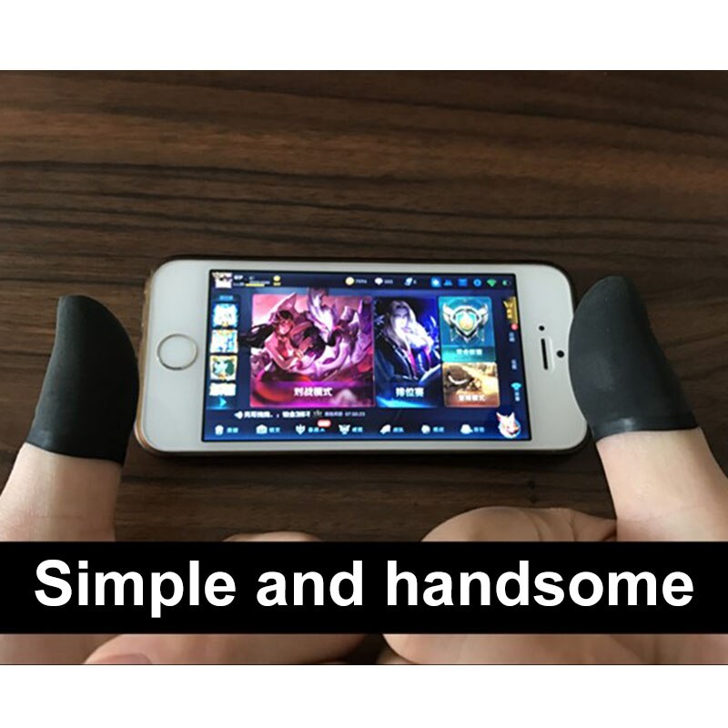 Nieuw 10 Stuks Mobiele Vinger Mouw Touchscreen Game Controller Transpiratie Handschoenen Voor Telefoon Gaming