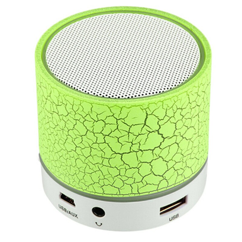 Portable Wireless Mini LED A9 Bluetooth Speaker Sound Box Subwoofer Speakers For Iphone Support TF SD Card PK BTS06 Q9 A9 S28 A5: Green