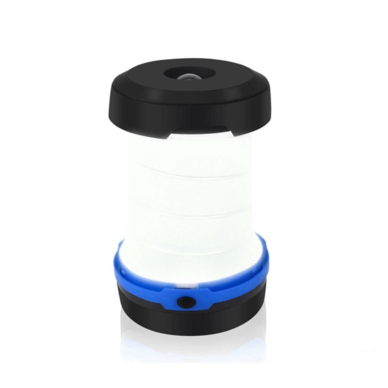 Mini led-kampeerlantaarn op batterijen, zaklamp, opvouwbaar, draagbaar, voor buiten, tentlantaarn voor wandelen, kamperen: Blauw