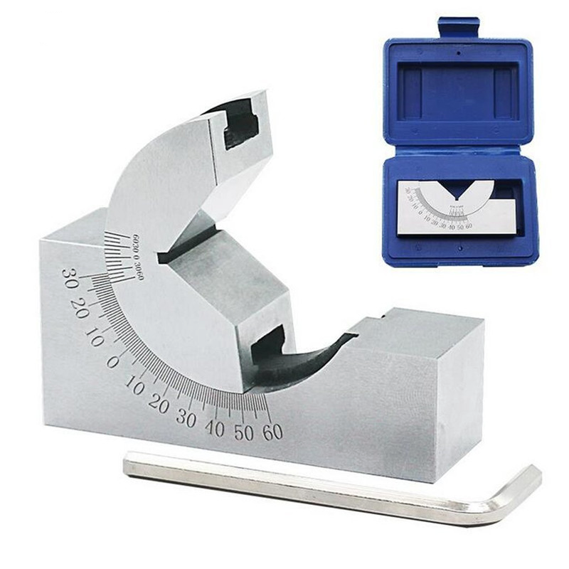 Stainless steel Milling Machine Precision Parts Adjustable Pad 90 Angle Gauge Debugge V Block Angler Top Tool AP25 For Measuring