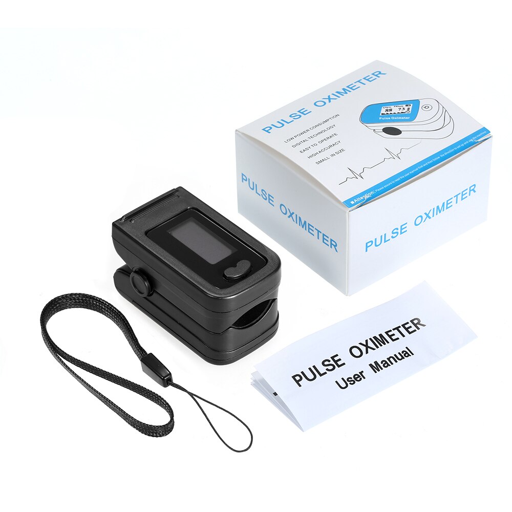 Digital Fingertip Pulse Oximeter OLED Blood Oxygen Sensor Saturation Mini SpO2 Monitor Pulse Rate Measurement Meter for Sports: Default Title