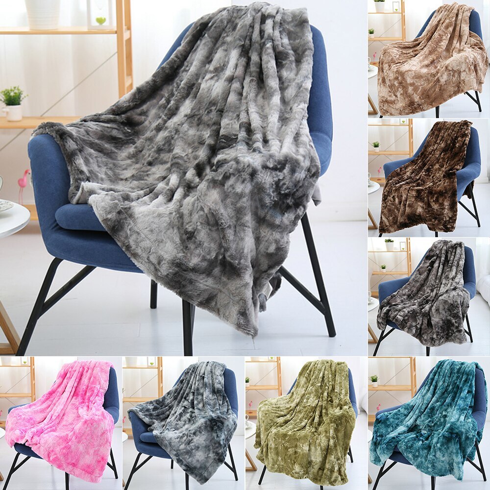 130x16 0/160x200cm nouvelle fourrure douce couverture floue douce courte fausse fourrure jeter couverture tapis lit chaise canapé salon